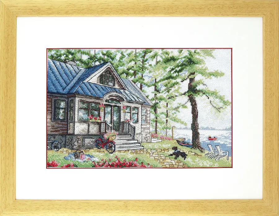 Набор для вышивки крестиком Чарівна Мить М-322 "Отдых у озера". Catalog. Kits