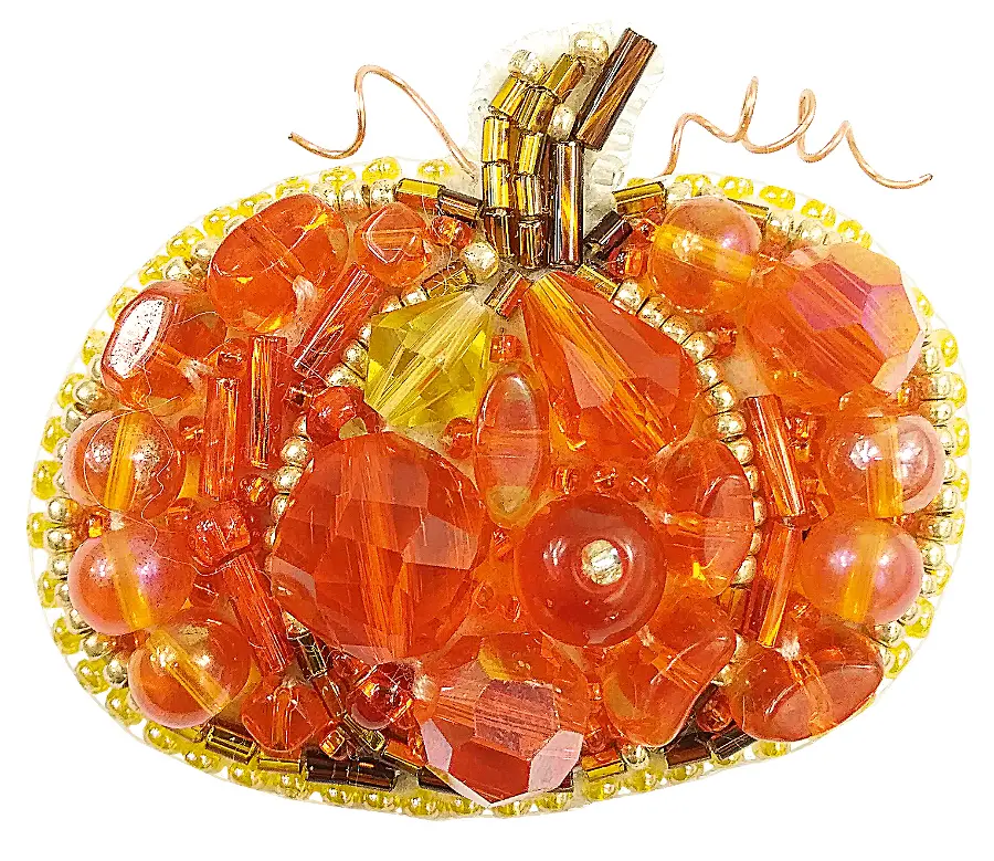 БП-242 Набор для изготовления броши Crystal Art "Тыква" . Catalog. Kits
