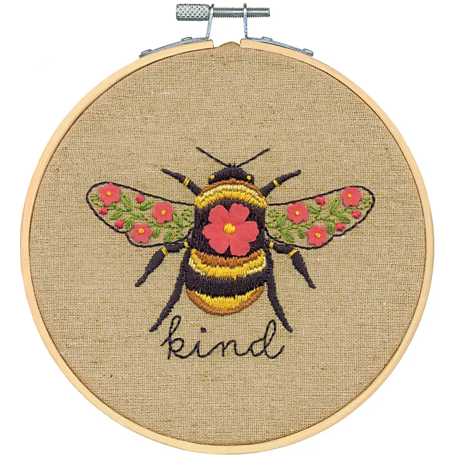 72-76292 Набор для вышивания гладью DIMENSIONS Bee Kind "Пчелота" . Catalog. Kits