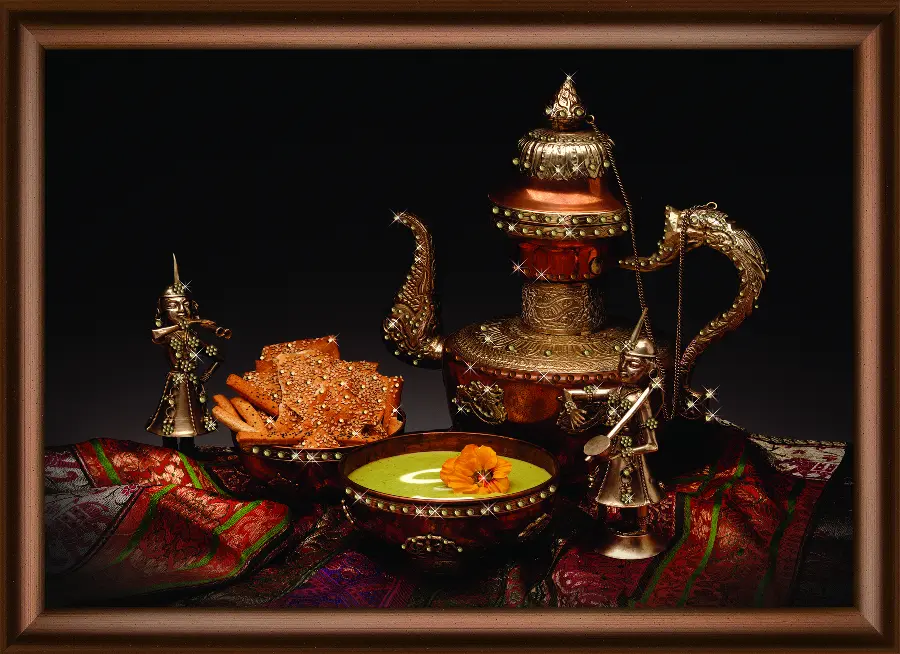 Набор картина стразами Crystal Art КС-1042 "Восточный натюрморт". Catalog. Kits