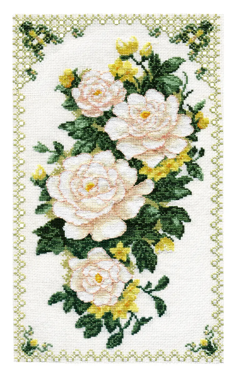 ВТ-278 Набір для вишивання хрестом Crystal Art Чайні троянди(мад., цвай.). Catalog. Kits