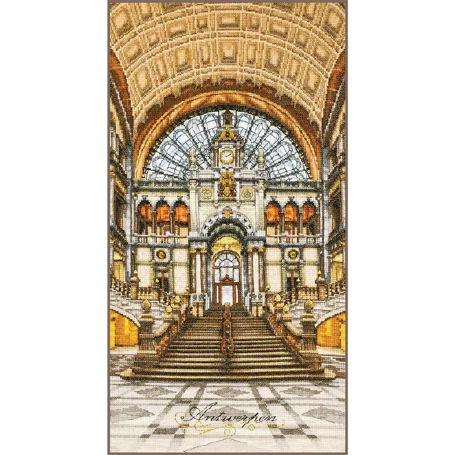 PN-0206749 Набір для вишивки хрестом LanArte Центральний вокзал Антверпен. Catalog. Kits