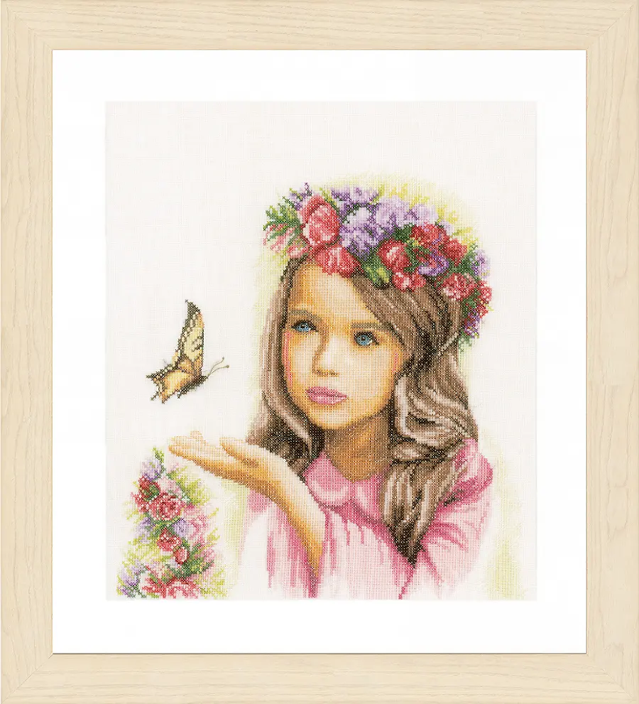 PN-0164072 Набор для вышивки крестом LanArte Angel with Butterflies "Ангел с бабочками". Catalog. Kits