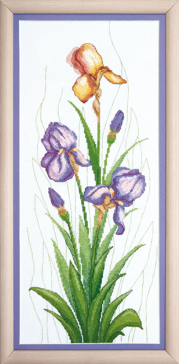 ВТ-001 Набор для вышивания крестом Crystal Art "Душистый ирис". Catalog. Kits