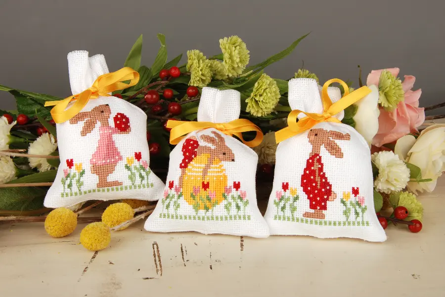 PN-0196545 Набор для вышивания крестом (мешочки для саше) Vervaco . Catalog. Kits