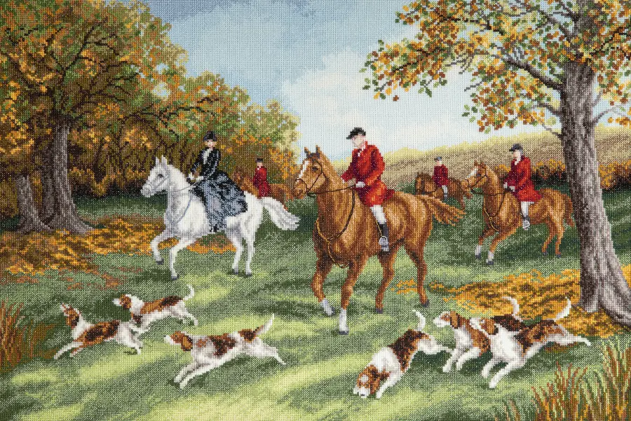 Набор для вышивки крестиком Чарівна Мить М-471 "Охота на лис". Catalog. Kits