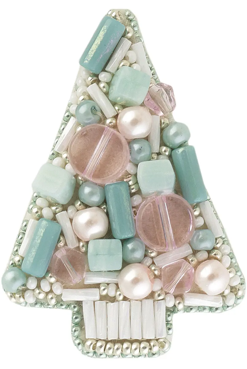 БП-182 Набор для изготовления броши Crystal Art "Голубая ель". Catalog. Kits