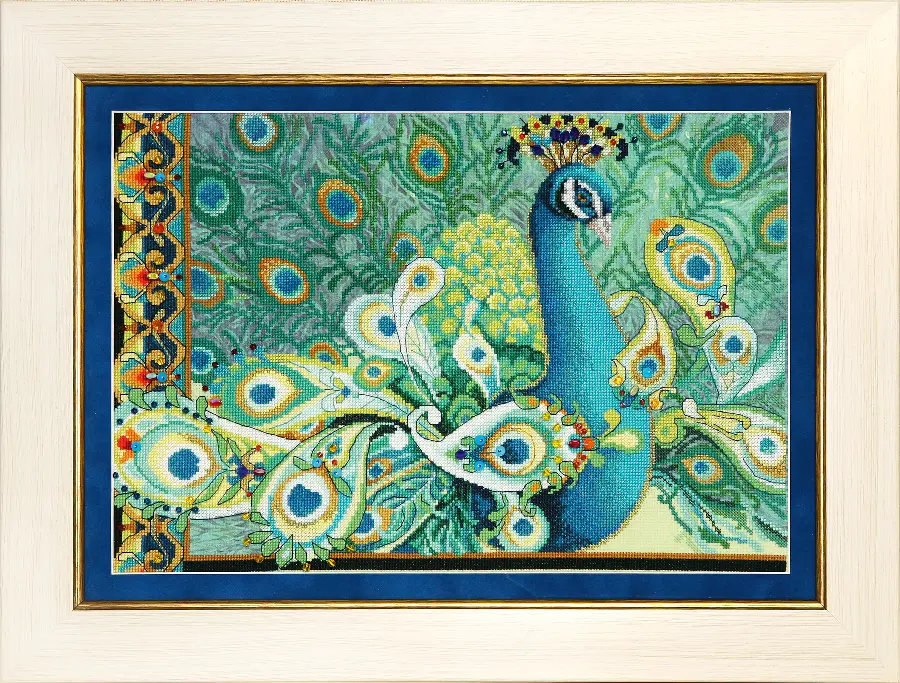 Набор для частичной вышивки крестом Чарівна Мить РК-105 "Птица индиго". Catalog. Kits