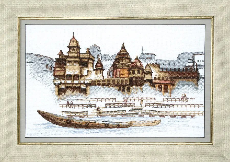 ВТ-035 Набор для вышивания крестом Crystal Art "Город у воды". Catalog. Kits