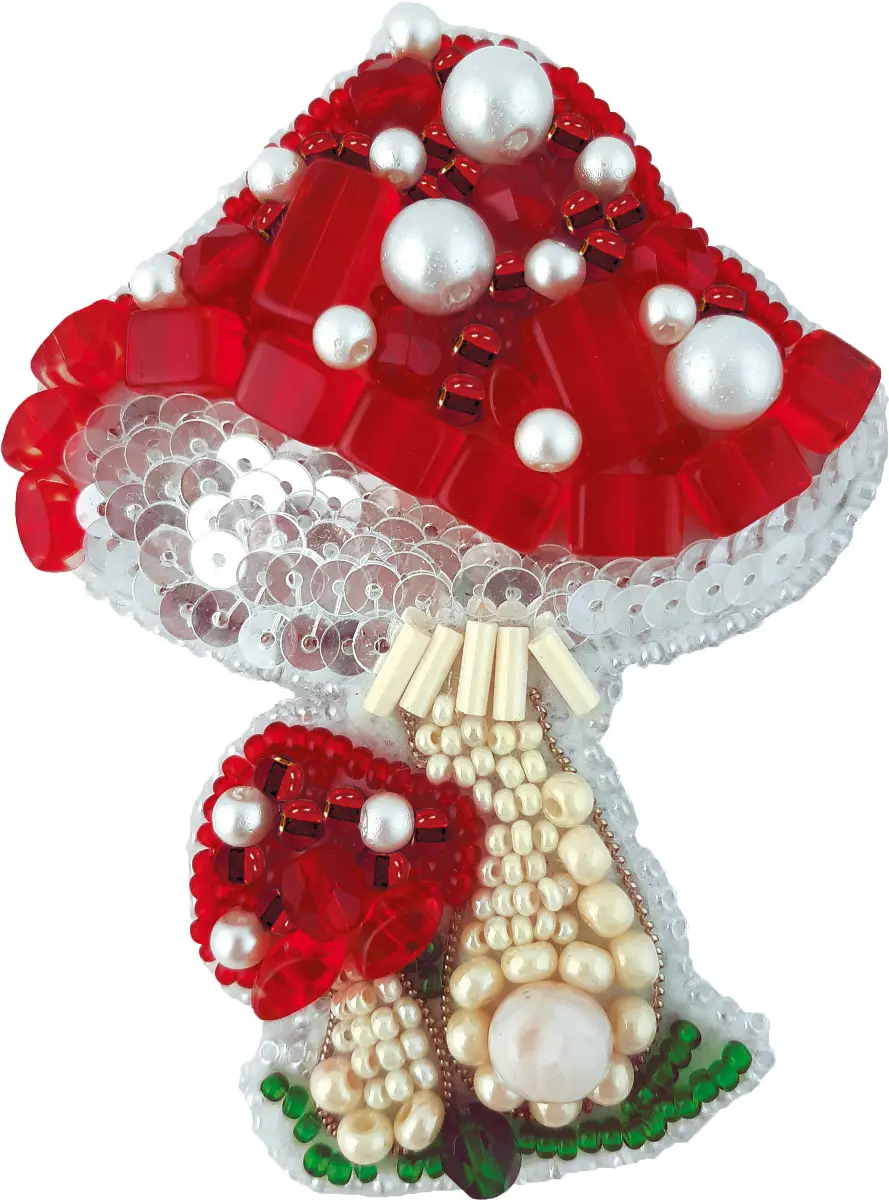 БП-278 Набор для изготовления броши Crystal Art "Мухомор". Catalog. Kits