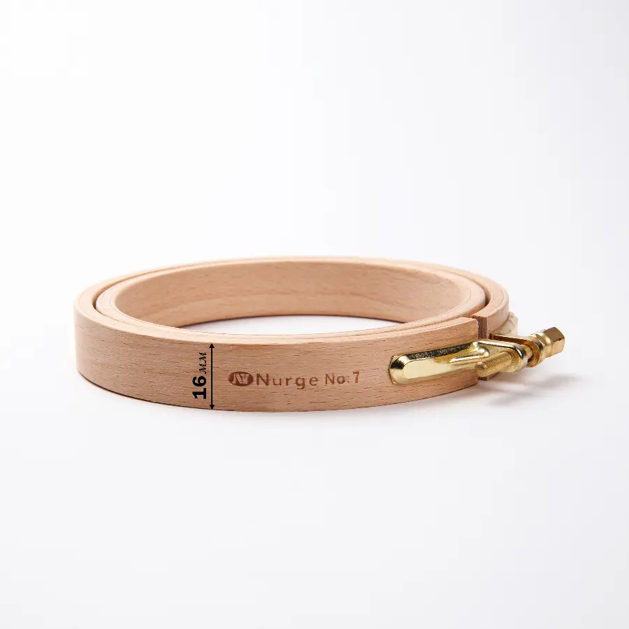 110-7 Пяльцы Nurge деревянные с винтом, высота обода 16мм, диаметр 280мм. Catalog. Embroidery and sewing. Tambour