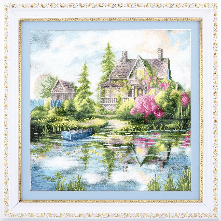 Набор для вышивки крестиком Чарівна Мить М-321 "Дачный пейзаж". Catalog. Kits