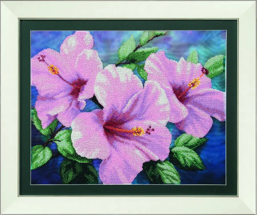 Набор для вышивки бисером Чарівна Мить Б-722 "Гибискус розовый". Catalog. Kits