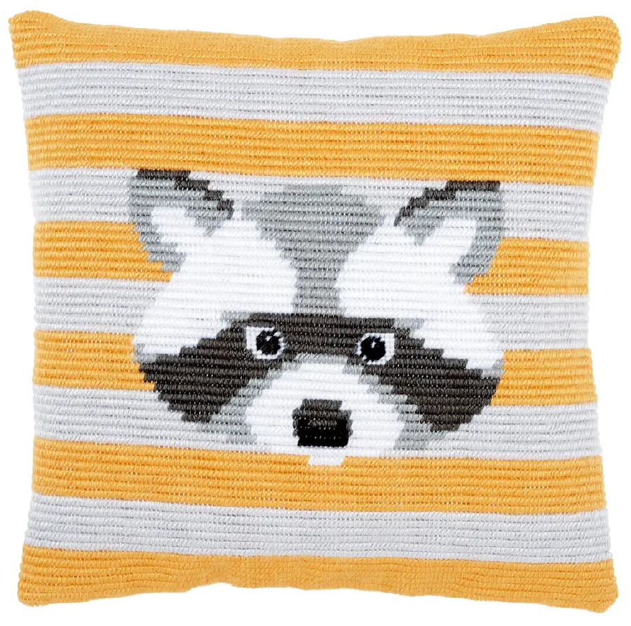 PN-0158104 Набор для вышивания подушки (гобелен) Vervaco Walter "Енот". Catalog. Kits