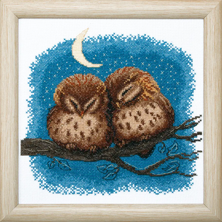 ВТ-012 Набор для вышивания крестом Crystal Art "Совенята". Catalog. Kits