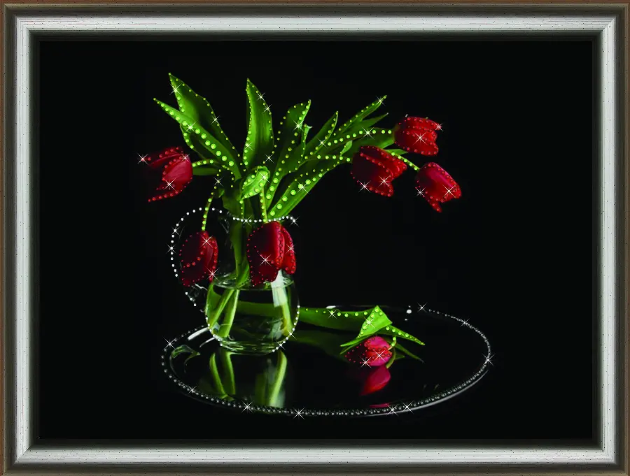 Набор картина стразами Crystal Art КС-1061 "Романтика". Catalog. Kits
