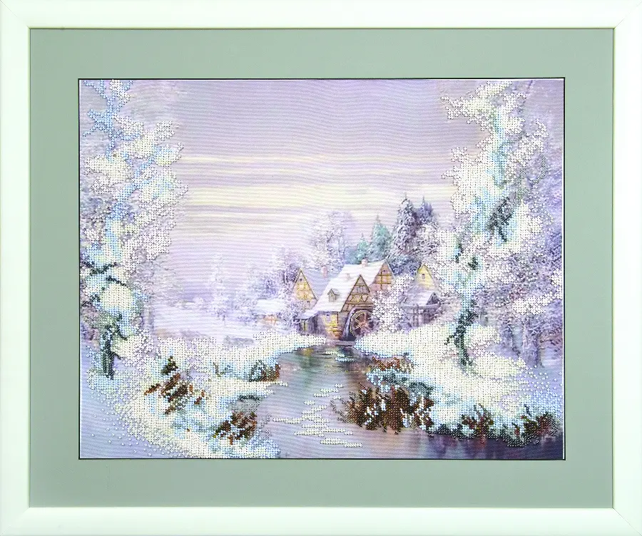Набор для вышивки бисером Чарівна Мить Б-660 "Зимняя мельница". Catalog. Kits