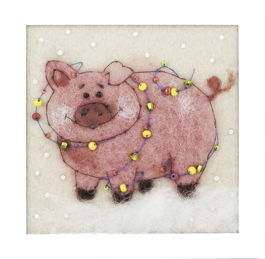 Набор для валяния картины Чарівна Мить В-219 "Веселые праздники". Catalog. Kits