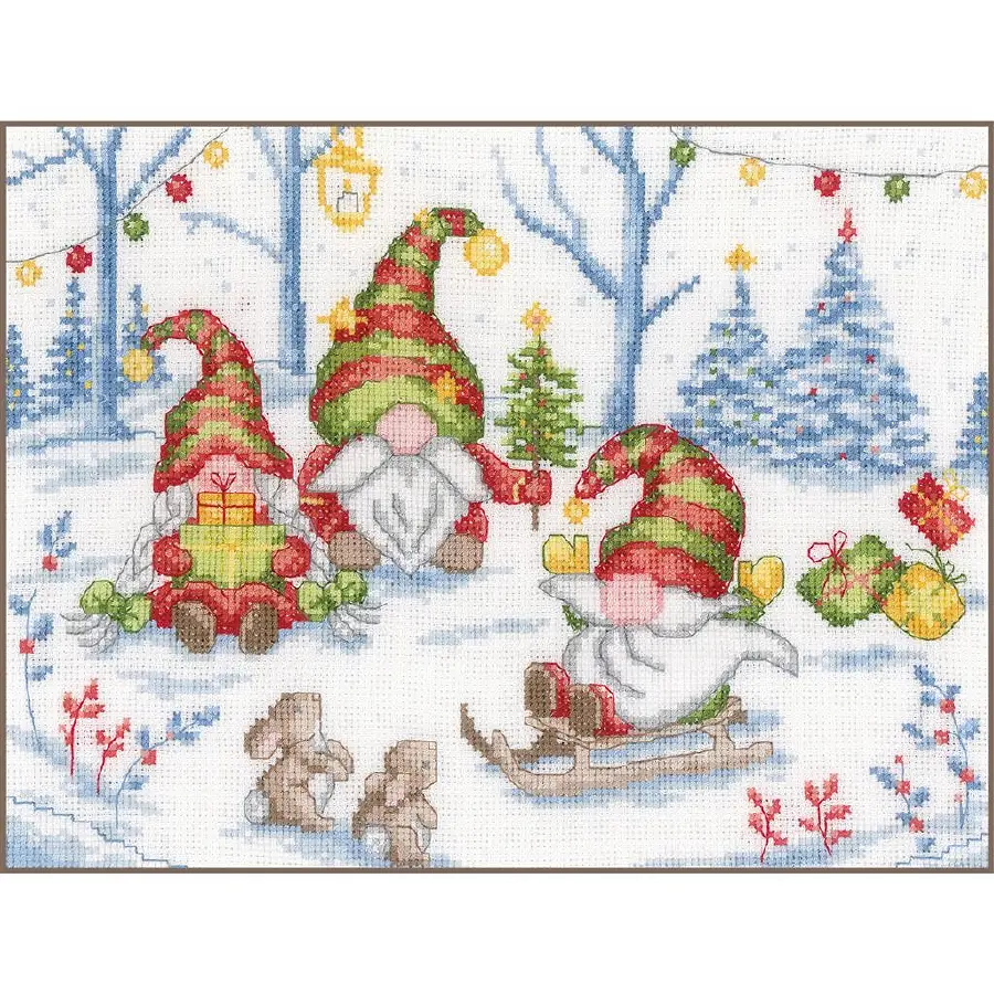 PN-0203507 Набір для вишивання хрестом Vervaco Вечірка з гномами . Catalog. Kits