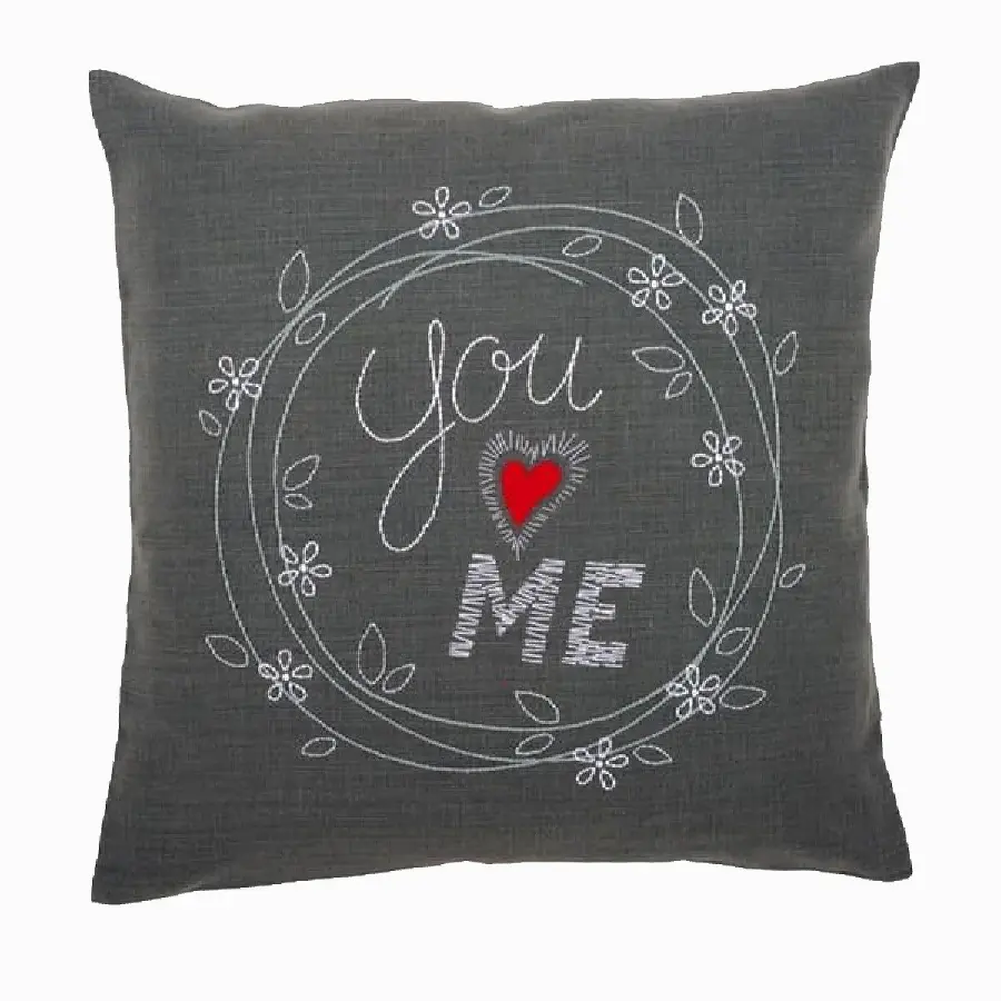PN-0156053 Набор для вышивания гладью (подушка) Vervaco "You & me". Catalog. Kits