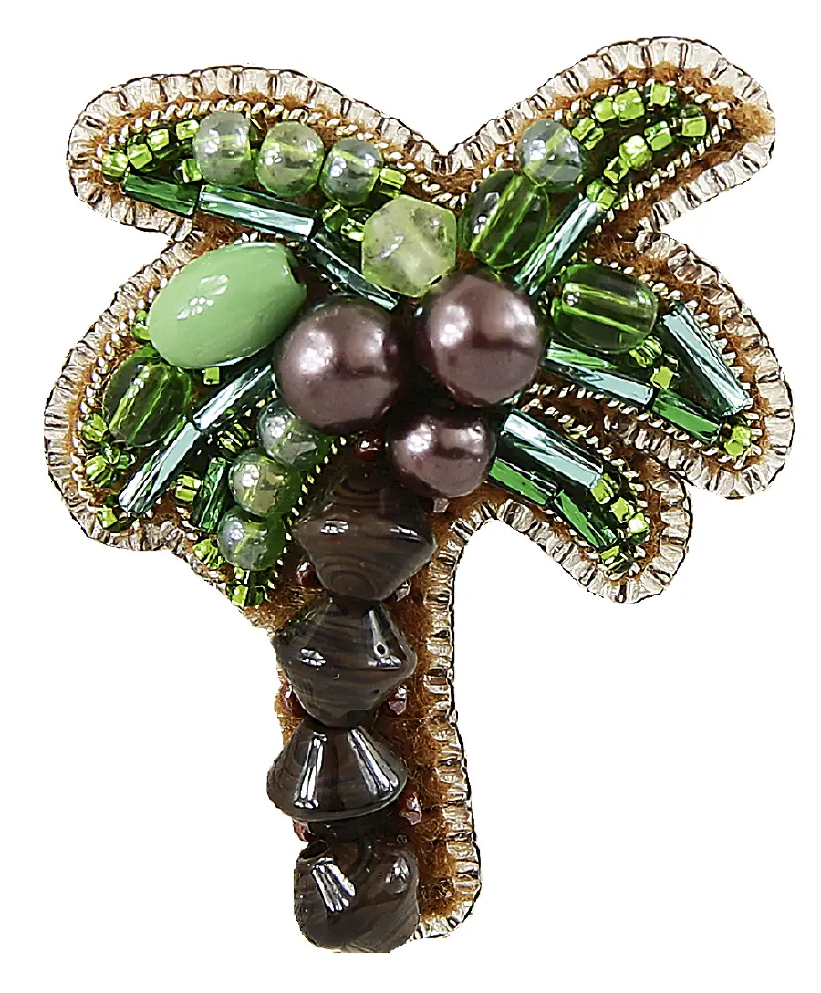 БП-267 Набор для изготовления броши Crystal Art "Пальма". Catalog. Kits