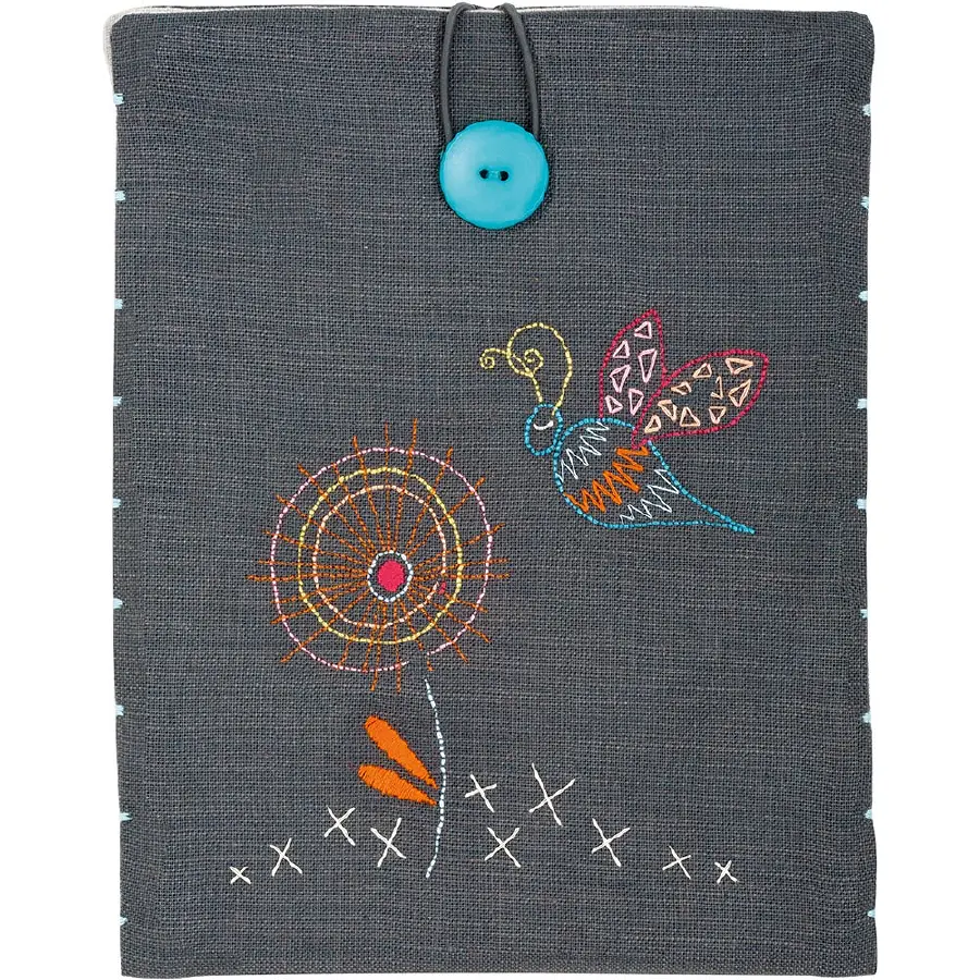 PN-0156734 Набор для вышивки гладью Vervaco Чехол для планшета Stylized dragonfly "Стилизованная стрекоза". Catalog. Kits