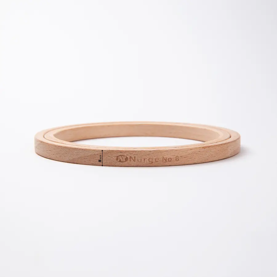 130-6 Пяльцы Nurge деревянные без винта, высота обода 8мм, диаметр 250мм. Catalog. Embroidery and sewing. Tambour