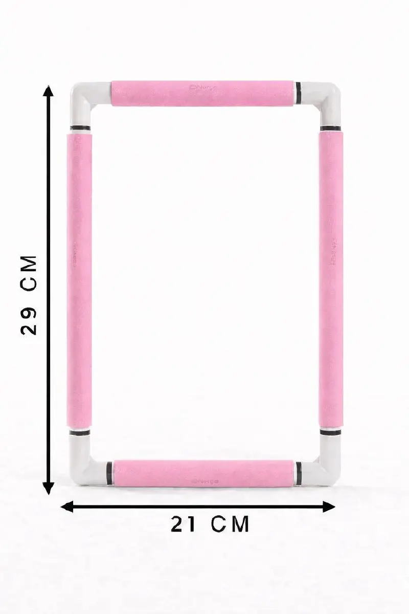 270-3/рожеві П`яльці з кліпсами Nurge 21х29 см. Catalog. Embroidery and sewing. Tambour