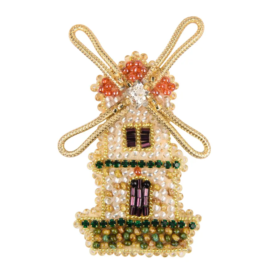 БП-348 Набір для виготовлення брошки Crystal Art Млин. Catalog. Kits