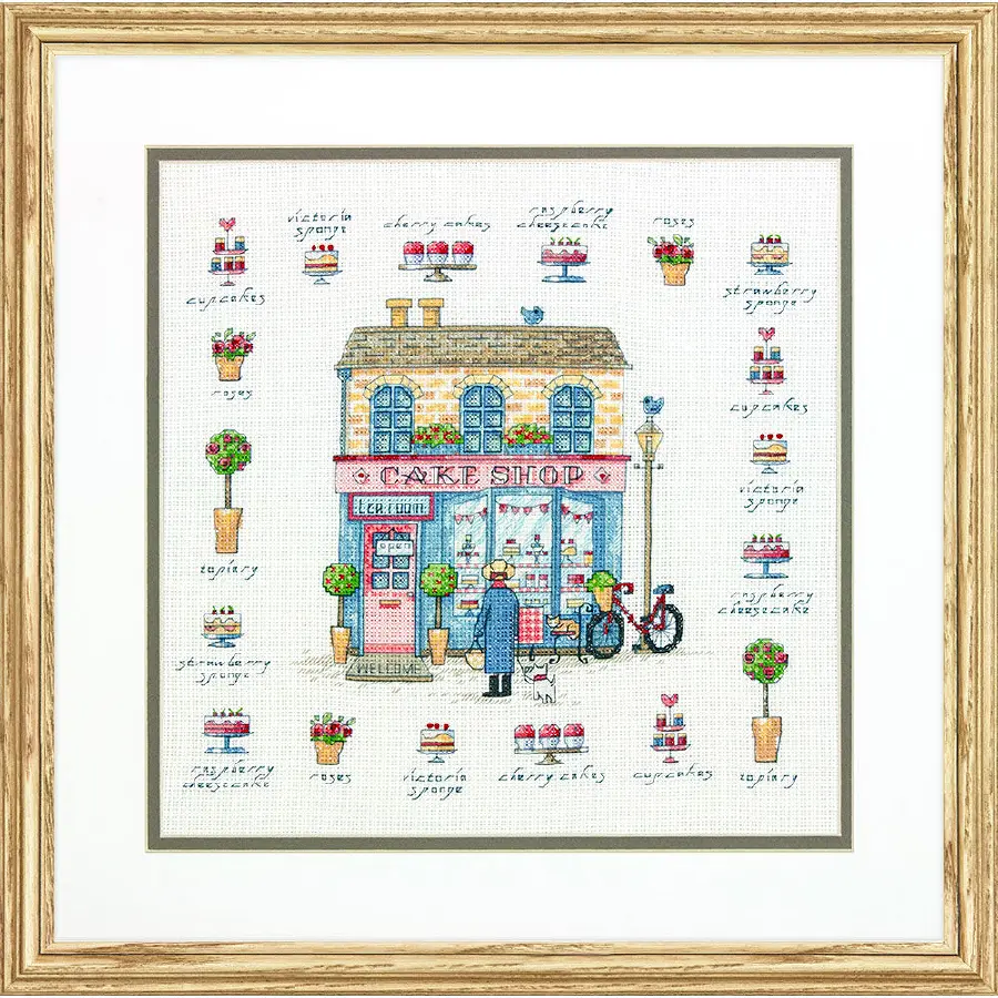 70-35352 Набор для вышивания крестом DIMENSIONS Cake Shop "Кондитерская". Catalog. Kits
