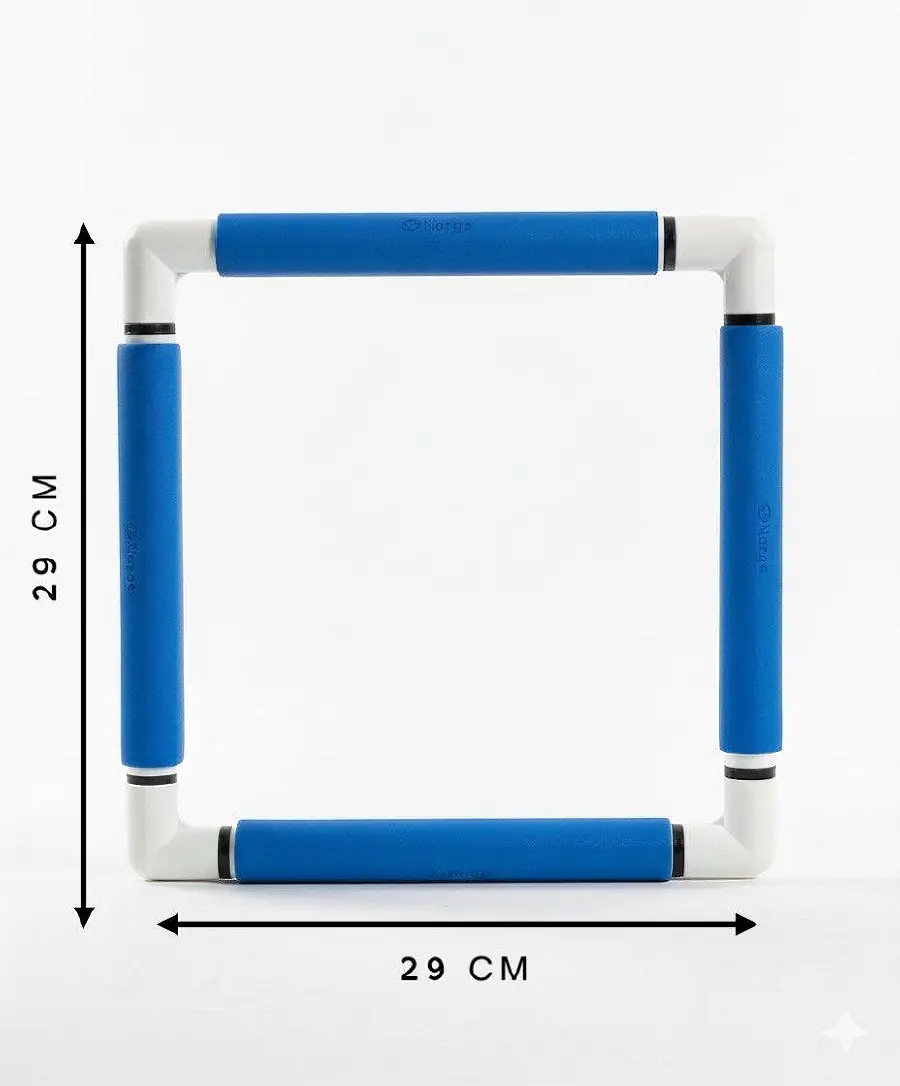 270-2/сині П`яльці з кліпсами Nurge 29х29 см. Catalog. Embroidery and sewing. Tambour