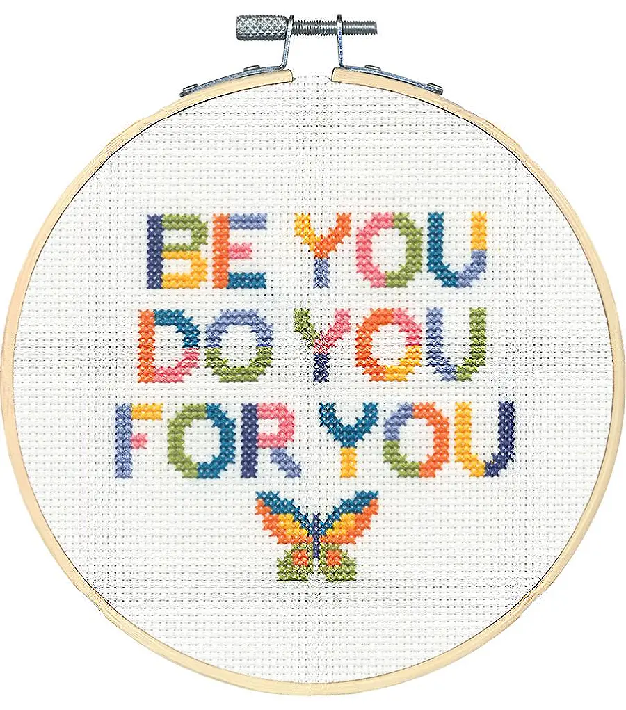 72-76918 Набір для вышивання хрестом «Learn a Craft Be You, Do You DIMENSIONS з п'яльцями. Catalog. Kits