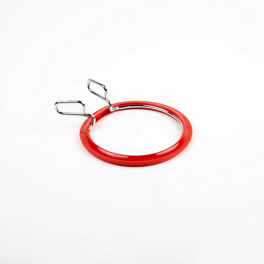 160-3/красные Пяльцы Nurge пружинные для вышивания и штопки, высота обода 2,6мм, диаметр 58мм. Catalog. Embroidery and sewing. Tambour