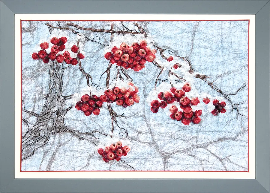 ВТ-505 Набор для частичной вышивки крестиком Crystal Art "Зимний набросок". Catalog. Kits