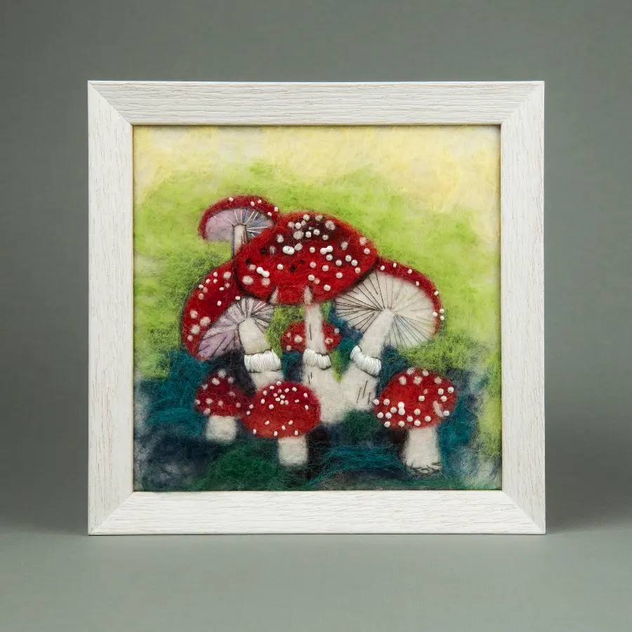 Набор для валяния картины Чарівна Мить В-64 "Мухоморы". Catalog. Kits